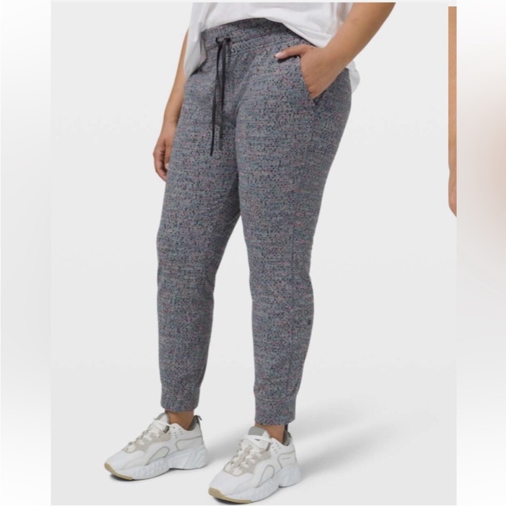 Lululemon Ready To Rulu 7/8 Jogger Neon Tweed Jacquard HTR Electric Coral Sz 4